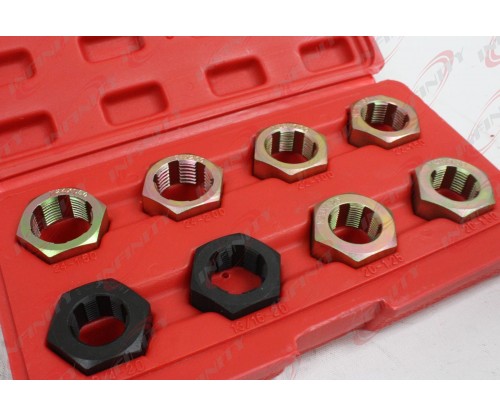 8pc Axle Spindle Fractional & Metric Rethreading Set Kit 